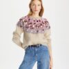 Maglione in lana decorato