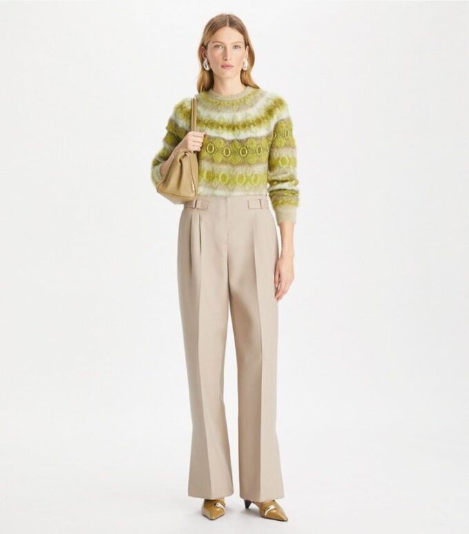Maglione in lana spazzolata