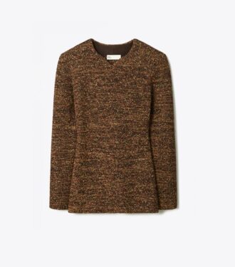 Maglione in nylon e viscosa melange