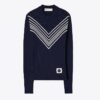 Maglione in viscosa con motivo chevron Maglione in viscosa con motivo chevron