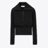 Maglione polo con bottoni