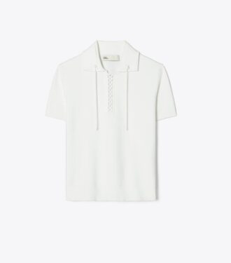 Maglione polo con lacci