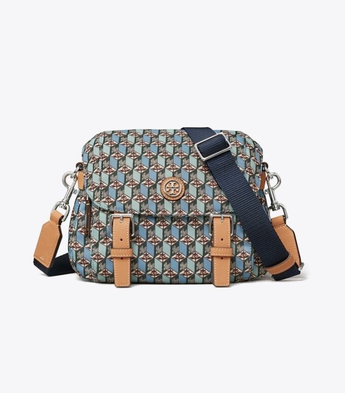 Messenger piccola in nylon stampato Messenger piccola in nylon stampato