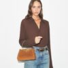 Mini borsa a tracolla Eleanor in pelle scamosciata Mini borsa a tracolla Eleanor in pelle scamosciata