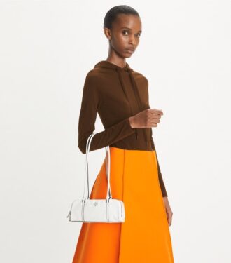Mini borsa a tracolla in pelle Marshmallow