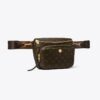 Mini borsa a tracolla in tela rivestita con T Monogram