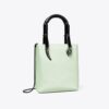 Mini borsa tote con manici in raso effetto serpente Mini borsa tote con manici in raso effetto serpente