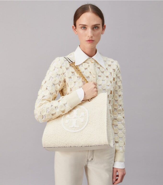 Mini borsa tote Ella Bouclé Chain