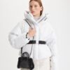 Mini Ella Tote in pelle verniciata e shearling