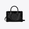 Mini Ella Tote in pelle verniciata e shearling