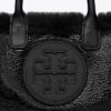 Mini Ella Tote in pelle verniciata e shearling