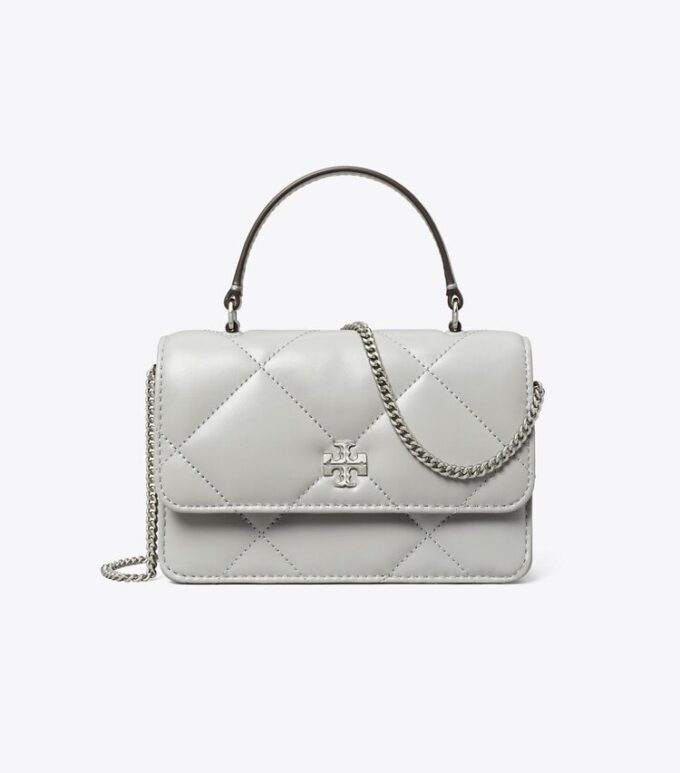 Mini Kira Diamond Quilt Charm Top-Handle Crossbody