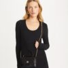 Mini Kira Diamond Quilt Pavé Logo Top-Handle Crossbody