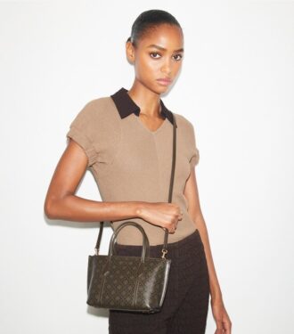 Mini Perry Tote in tela rivestita