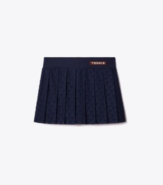Minigonna da tennis in jacquard di spugna