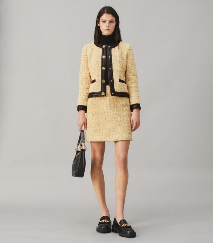 Minigonna in tweed