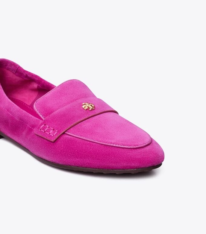 Mocassini ballerina in pelle scamosciata Mocassini ballerina in pelle scamosciata