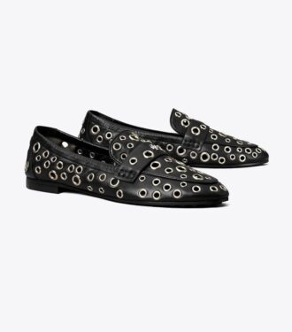 Mocassini ballerine con occhielli