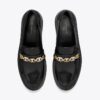Mocassino con catena Gemini pavé