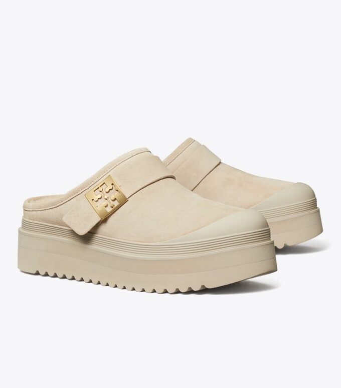 Mule con plateau in shearling Mellow