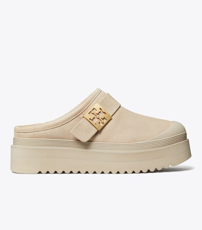 Mule con plateau in shearling Mellow