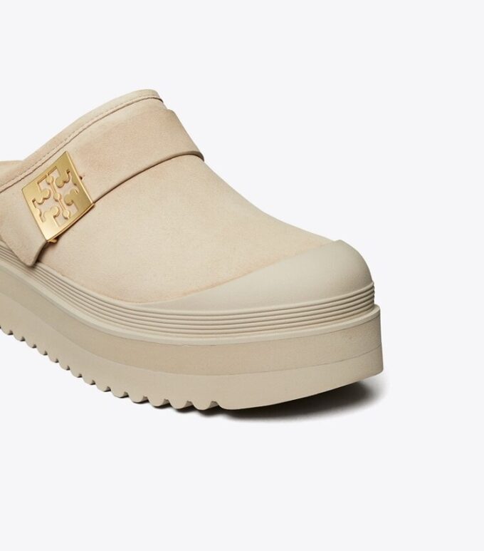 Mule con plateau in shearling Mellow