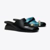 Mule con zeppa traforate Mule con zeppa traforate