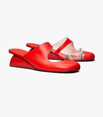 Mule con zeppa traforate