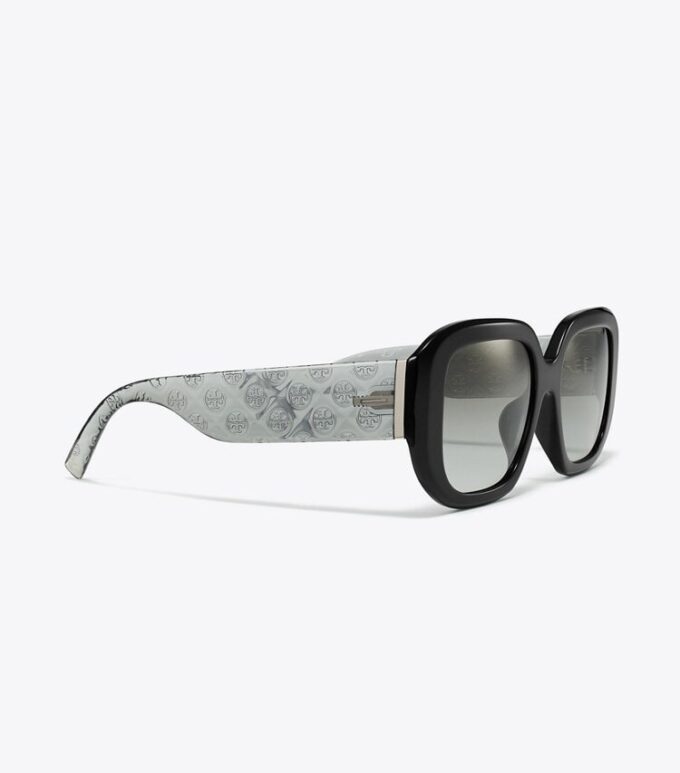 Occhiali da sole geometrici con monogramma T Monogram