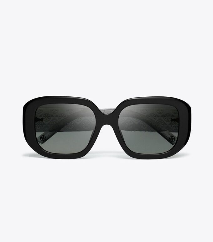 Occhiali da sole geometrici con monogramma T Monogram