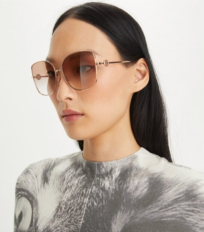 Occhiali da sole Miller Metal Oversized Butterfly