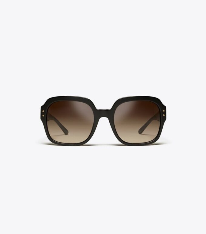 Occhiali da sole oversize con logo quadrato