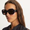 Occhiali da sole oversize squadrati