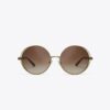 Occhiali da sole rotondi Kira Stripe Open-Wire