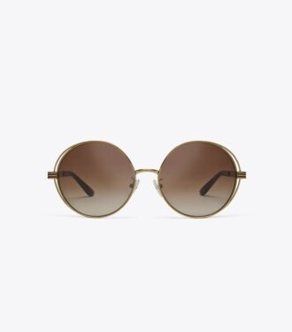 Occhiali da sole rotondi Kira Stripe Open-Wire