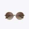 Occhiali da sole rotondi Kira Stripe Open-Wire
