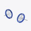Orecchini a bottone Miller Enamel 12 mm
