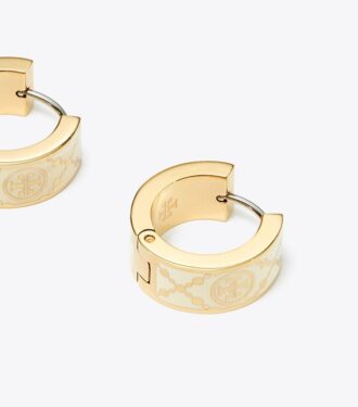 Orecchini a cerchio Icon T Monogram piccoli