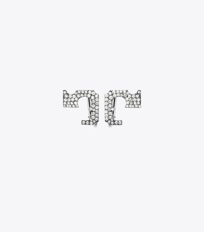 Orecchini a clip Runway Pavé Serif T