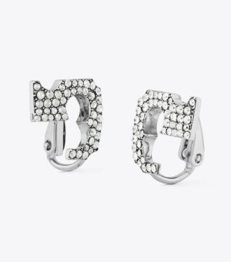 Orecchini a clip Runway Pavé Serif T Orecchini a clip Runway Pavé Serif T