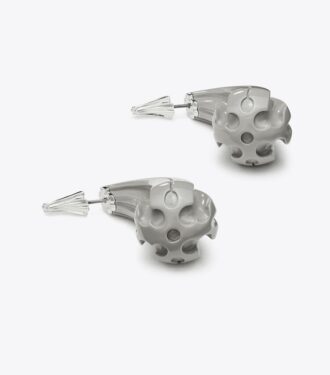 Orecchini con piercing davanti e dietro