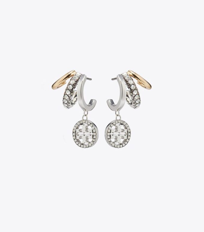 Orecchini Icon Pavé Triple Hoop
