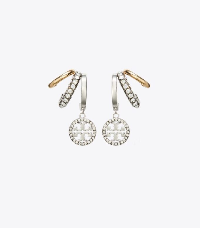 Orecchini Icon Pavé Triple Hoop