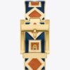 Orologio Buddy Bangle, acciaio inossidabile blu navy/dorato, 25 x 32 mm Orologio Buddy Bangle, acciaio inossidabile blu navy/dorato, 25 x 32 mm
