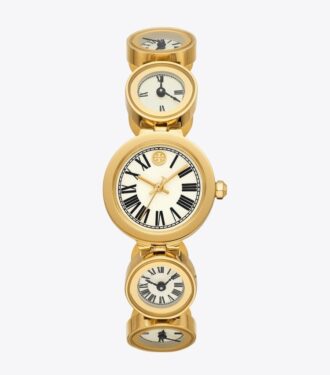 Orologio Clock, acciaio inossidabile dorato