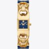 Orologio Double T Link, acciaio inossidabile dorato/blu navy Orologio Double T Link, acciaio inossidabile dorato/blu navy