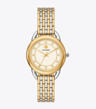 Orologio Ravello, bicolore oro/acciaio inossidabile/avorio, 32 x 40 mm Orologio Ravello, bicolore oro/acciaio inossidabile/avorio, 32 x 40 mm