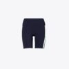 Pantaloncini da ciclista a vita alta con compressione e strisce laterali Pantaloncini da ciclista a vita alta con compressione e strisce laterali
