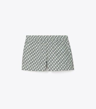 Pantaloncini in popeline di cotone stampato