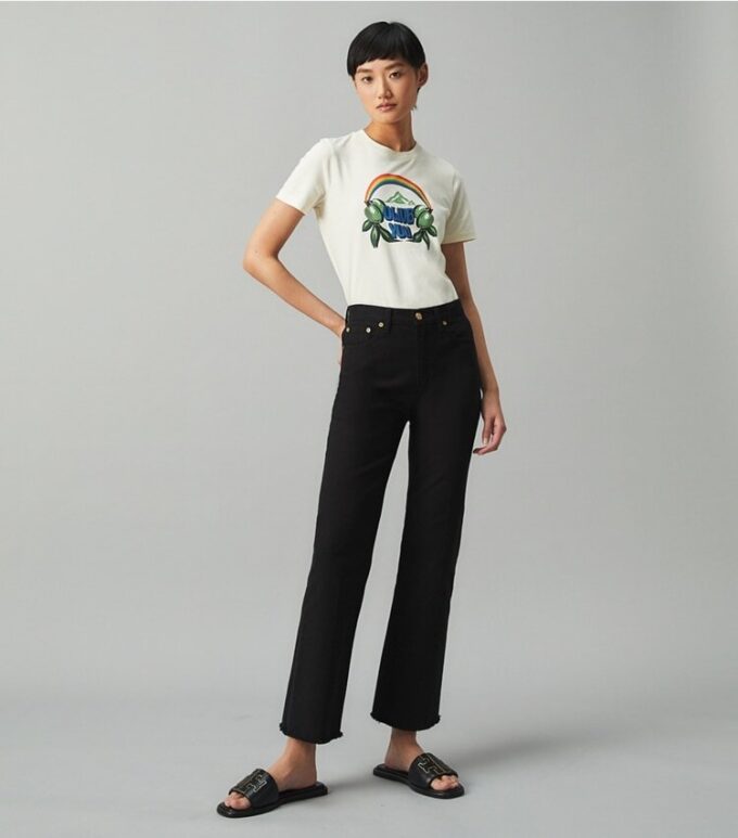 Pantaloni bootcut in denim Pantaloni bootcut in denim